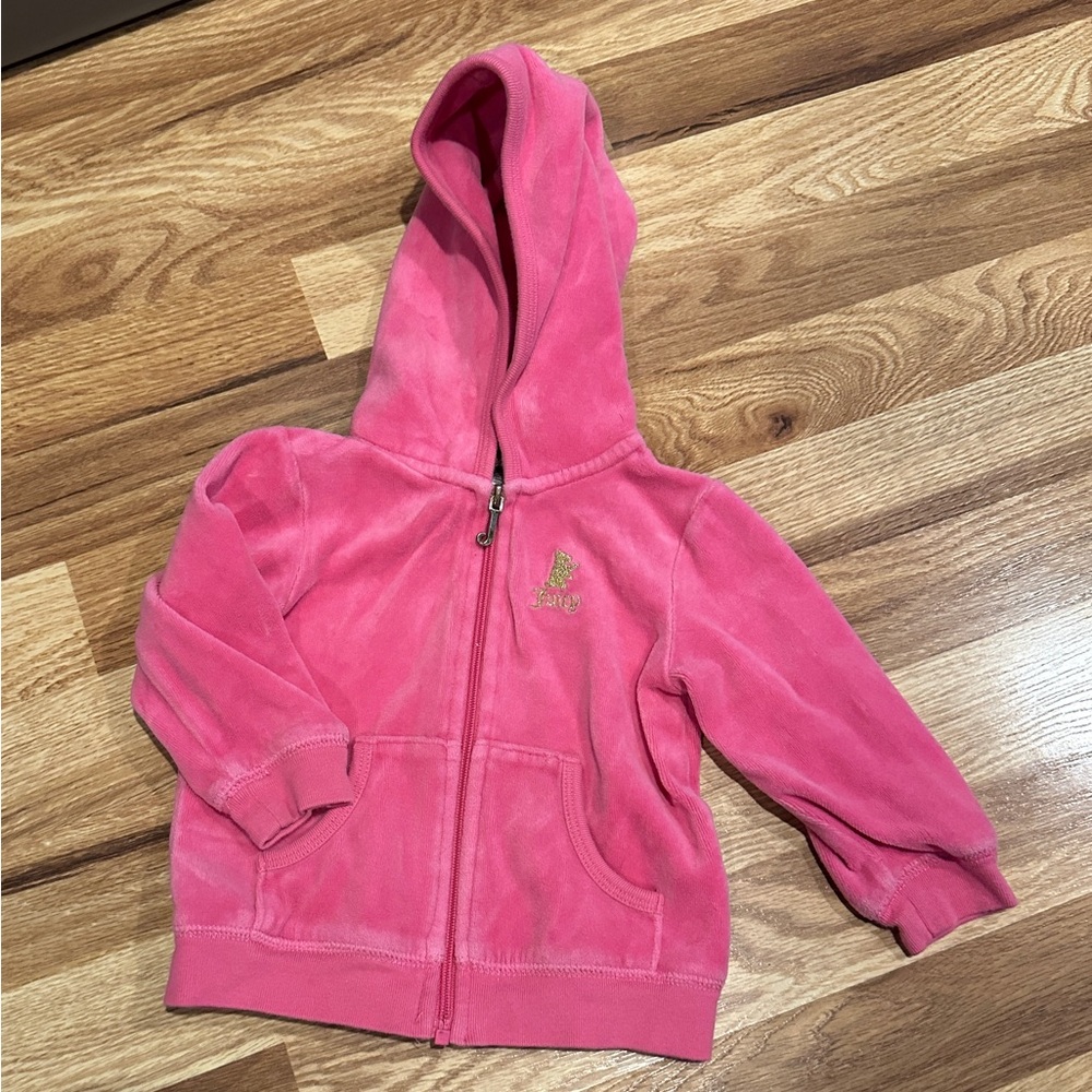 Juicy Couture Pink Kids Zip-Up Hoodie